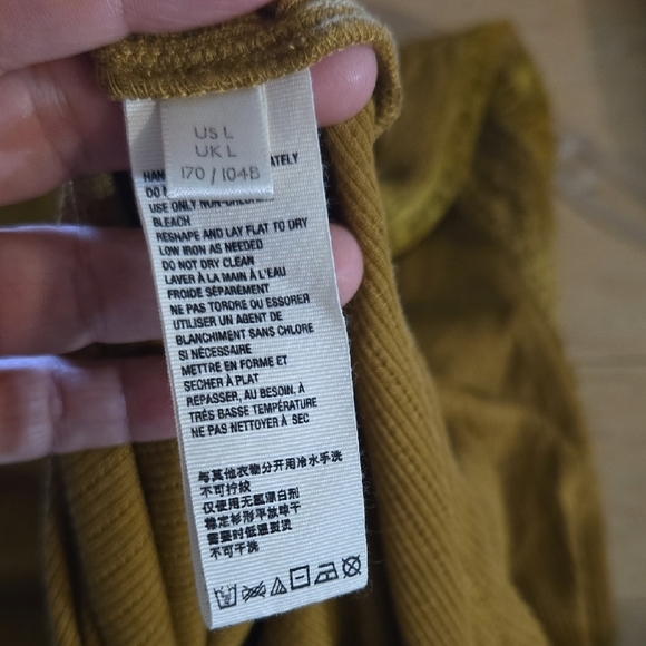 Free People Mustard Lace Blouse - Picture 4 of 5